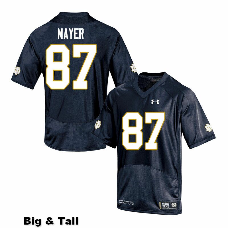 Men's NCAA Notre Dame Fighting Irish #87 Michael Mayer Stitched College Under Armour Authentic Navy Big & Tall Football Jersey VX10J62QV